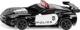 Žaislinė policijos mašina Siku Chevrolet Corvette ZR1 1545, juoda sp.