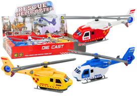 Žaislinis sraigtasparnis Lean Toys Rescue, (spalva/dizainas parenkami atsitiktine tvarka)