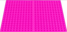 Silikoninė kepimo forma Trixie Hearts, rožinė sp., 38 cm x 28 cm