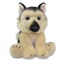 Pliušinis žaislas šuo Smily Play Fluffy Fam German, smėlio sp., 30 cm