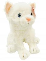 Pliušinis žaislas katė Smily Play, balta sp., 28 cm