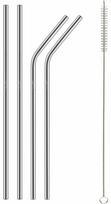 Šiaudeliai su valymo šepetėliu Lamart LT7052, 21.5 cm, nerūdijantysis plienas, sidabro sp., 5 vnt.