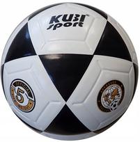 Futbolo kamuolys KUBIsport, 5 dydis, balta sp./juoda sp.