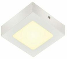 Šviestuvas lubų ir sienų SLV Senser 1003017, LED, 3000 °K, 1 x 8.4 W, balta sp., 11,5 x 11,5 x 3,5 cm