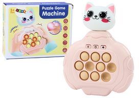 Elektroninis žaidimas katė Lean Toys Pop It, 17 cm, rožinė sp.