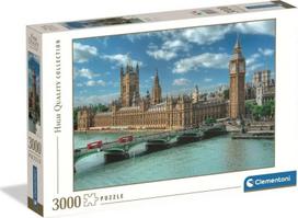 Dėlionė Clementoni The Houses Of Parliament 33037, 85 cm x 119 cm, 3000 vnt., įvairių spalvų