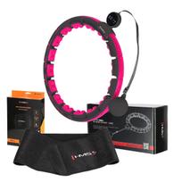 Masažinis lankas HMS Hula-Hoop, 45 cm, juoda sp./rožinė sp.