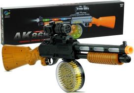 Žaislinis šautuvas su kulkomis AK 868-1, 60 cm Ruda sp./Juoda sp.