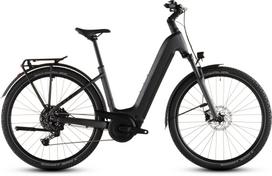 Elektrinis dviratis Cube Nuride Hybrid Performance 600 Easy Entry, 54 cm, 28", 600 W, 16.7 Ah, juoda sp./pilka sp.