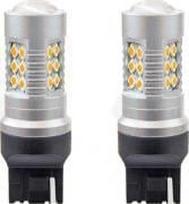 Automobilio lemputė AMiO 02393, led, sidabro sp./geltona sp., 24 V