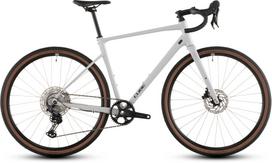 Dviratis gravel Cube Nuroad EX, 28 ", S rėmas, balta sp./pilka sp.