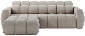Kampinė sofa Fanito, šviesiai smėlinė, kairinė, 200 x 288 cm x 105 cm