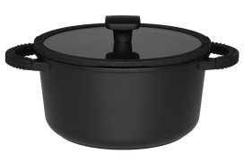 Puodas Maku Foodie 647623, 24 cm, 4.7 l, juoda sp.