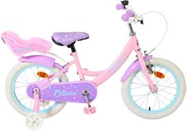 Vaikiškas dviratukas su papildomais ratukais, vaikų Volare Olivia CB 2HN, rožinė sp., 16"