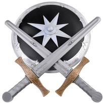 Žaislinis kardas, su skydu Arms Sidabro sp./Juoda sp.