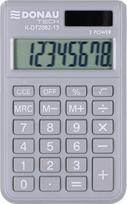 Skaičiuotuvas stalinis/kišeninis Donau K-DT2082-13, pilka sp.