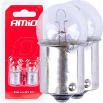 Automobilio lemputė AMiO R5W, halogeninė, balta sp., 12 V