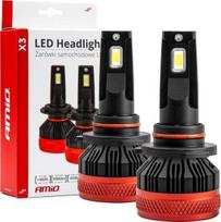 Automobilio lemputė AMiO X3, led, balta sp./juoda sp./raudona sp., 12 V
