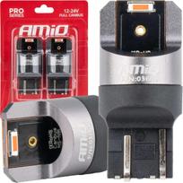 Automobilio lemputė AMiO Pro Series Full Canbus, led, raudona sp., 24 V