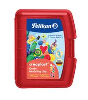 Plastilinas, rinkinys Pelikan Creaplast, įvairių spalvų, 240 g