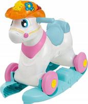 Supamas arkliukas Chicco Miss Baby Rodeo, plastikinis, įvairių spalvų