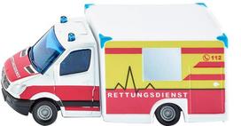 Žaislinis greitosios pagalbos automobilis Siku 1536, 1:55, raudona sp./geltona sp.