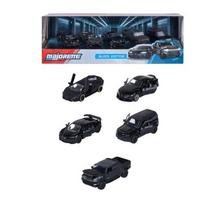 Žaislinių automobilių rinkinys Majorette Black Edition 2.0, 1:64, juoda sp.