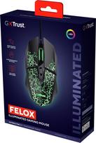 Laidinė žaidimų pelė Trust GXT 113 Felox, usb type-a, juoda sp.