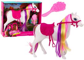 Žaislinė figūrėlė, su priedais, arklys Lean Toys Cute My Dream, balta sp./rožinė sp.
