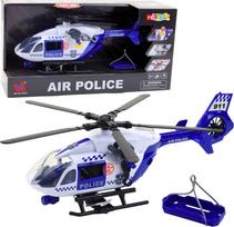 Žaislinis sraigtasparnis Lean Toys Air Police, 1:12, mėlyna sp./balta sp.