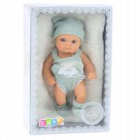 Lėlė - kūdikis Lean Toys, 18 cm, pilka sp.