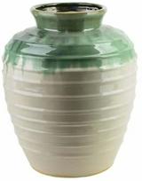 Dekoratyvinė vaza Mondex Evro HTYF0670, 39.5 cm, smėlio sp./žalia sp.