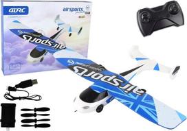 Rc lėktuvas Lean Toys Air Sports, mėlyna sp./balta sp.