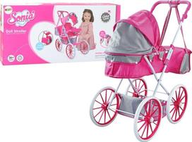 Lėlių vežimėlis Lean Toys Sonia, rožinė sp.
