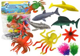 Figūrėlių rinkinys, su priedais Lean Toys Ocean World Explore The Ocean World, 8 vnt., įvairių spalvų