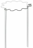 Augalo atrama Bradas TYRP4F40115, 40 cm, 115 cm, metalas, juoda sp.
