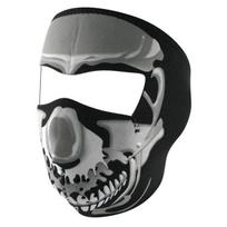 Motociklininko pošalmis Zanheadgear Chome Skull Full, juoda sp./pilka sp.