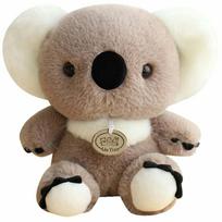 Pliušinis žaislas koala 22184, balta sp./pilka sp., 23 cm