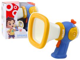Balsą keičiantis garsiakalbis, megafonas Lean Toys Speaker, mėlyna sp./geltona sp.