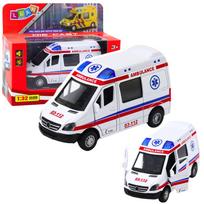 Žaislinis greitosios pagalbos automobilis Lean Toys City Rescuers, 1:32, balta sp.