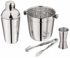 Barmeno rinkinys kokteiliams King Hoff KH 1706, sidabro sp., 0.500 l, 4 vnt.