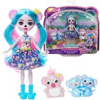 Lėlė su priedais Mattel Enchantimals Glam Party Karalee Koala Party, 15 cm, mėlyna sp.