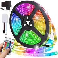 Lempučių girlianda RGB, 5 m, įvairių spalvų, 300 LED