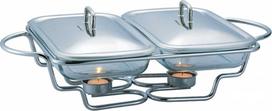 Marmitas King Hoff KH 1412, 3200 ml, 51.5 cm x 31.5 cm x 13.3 cm, sidabro sp., stiklas/nerūdijantysis plienas