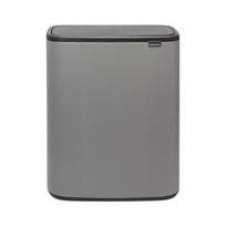 Šiukšliadėžė Brabantia Bo Touch, pilka sp., 60 l, 65.6 cm x 31.2 cm