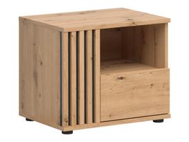 Naktinis staliukas Vabres, artisan oak, 46.5 cm x 55 cm x 40 cm