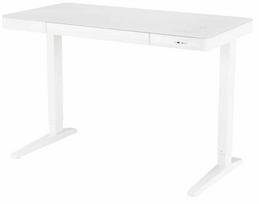 Rašomasis stalas su stalčiais reguliuojamo aukščio B52, 120 cm x 60 cm, 77 - 120 cm, balta sp.
