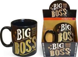 Puodelis Big Boss, aukso sp./juoda sp., 0.7 l
