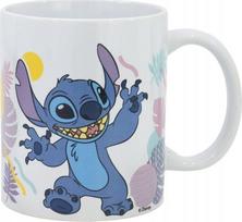 Puodelis Disney Stitch Hawaian Flower, mėlyna sp./balta sp./rožinė sp., 0.325 l