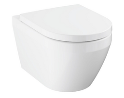 Unitazas, pakabinamas Grohe EuroCeramic Triple Vortex, su dangčiu, 365 mm x 543 mm